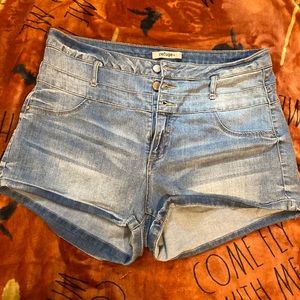 High waisted Jean shorts